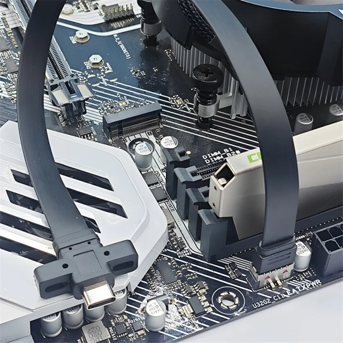 Разъемы RISEN USB 3.2 Удлинительный кабель для передней панели, кабель-перегородка GEN2x2 TYPE-E к корпусу Type-C Front C Female 10G/20Gbps A