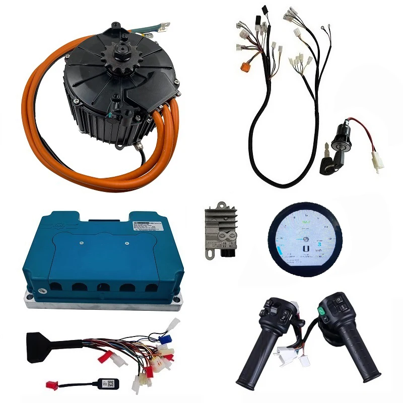 10000W Electric Mid-drive Motor Power Train Kits With Fardriver Controller and TFT Display for off Road Dirt Bike