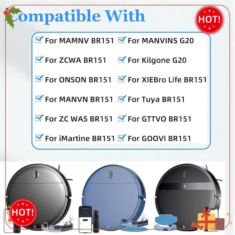 ABLE-Replacement Filter For MAMNV ZCWA GTTVO BR150/BR151 For Kilgone G20 Vacuum Cleaner Filter Parts