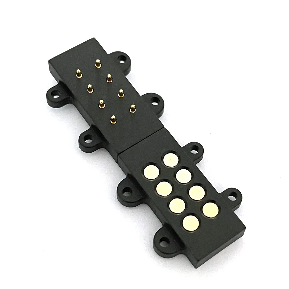1Pair 8 Pin Magnetic Pogo Pin Connector 8 Positions 6pin 2A Spring Loaded Header Contact 8P for Charge Data Transfer cable Probe