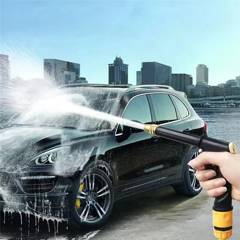 

A51M-Portable High Pressure Cleaning Watering Hose Nozzle Foam Thread Quick Connector