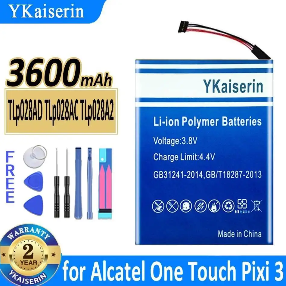 

Аккумулятор для планшета Tlp028ad Tlp028ac Tlp028a2 3600 мАч для Alcatel One Touch Pixi 3 7 Lte 7,0 4G