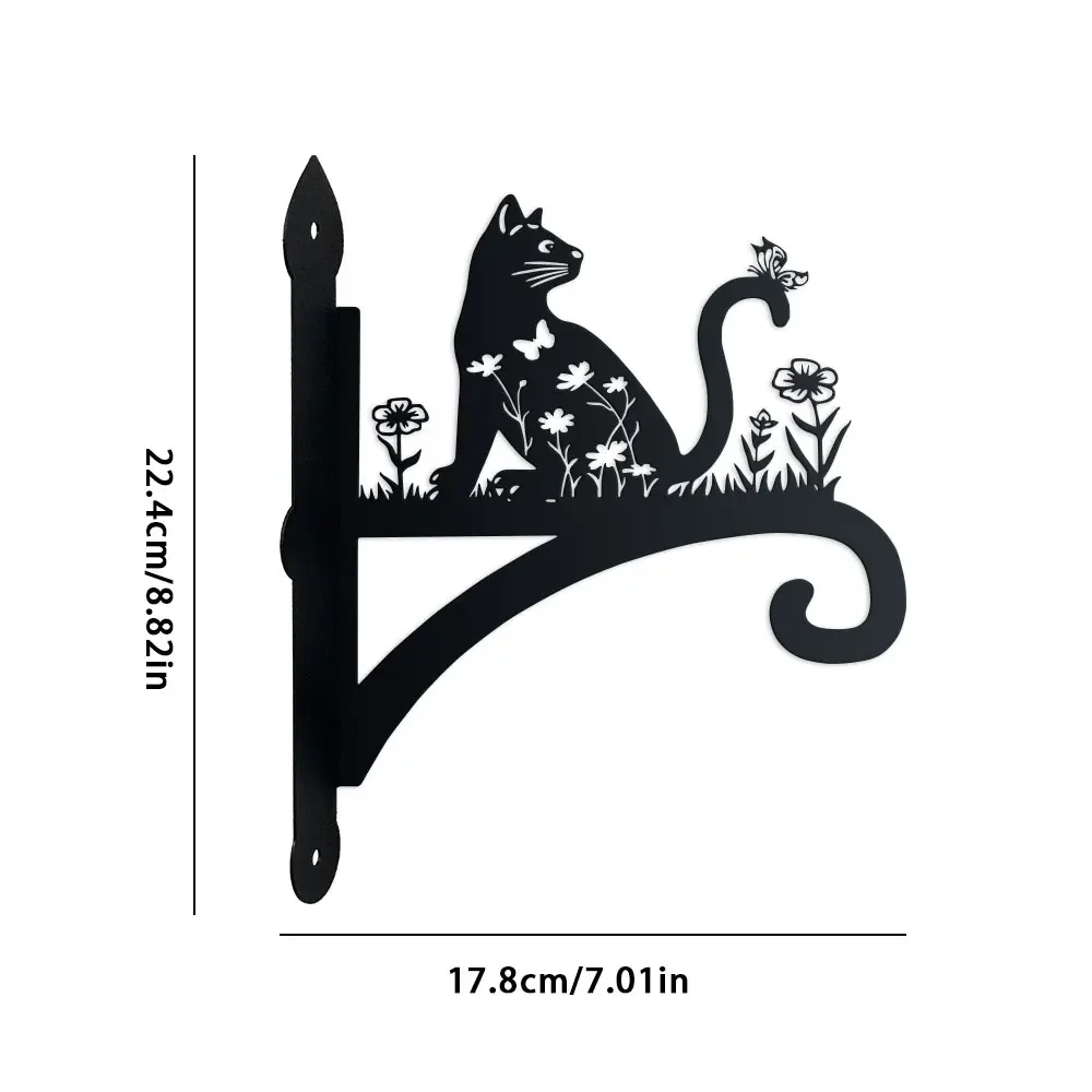 1pc Contemporary Heavy-Duty Metal Wall Mount Hook for Hanging Decor, Easy Install, Ideal for Bird Feeders, Lanterns, Wind Chimes view 3