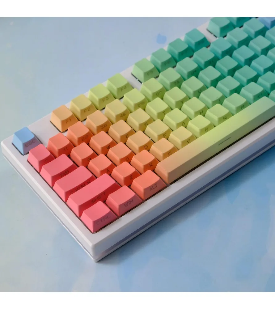 

Unicorn side engraved transparent keycap PBT original highly sublimated mechanical keyboard wooting