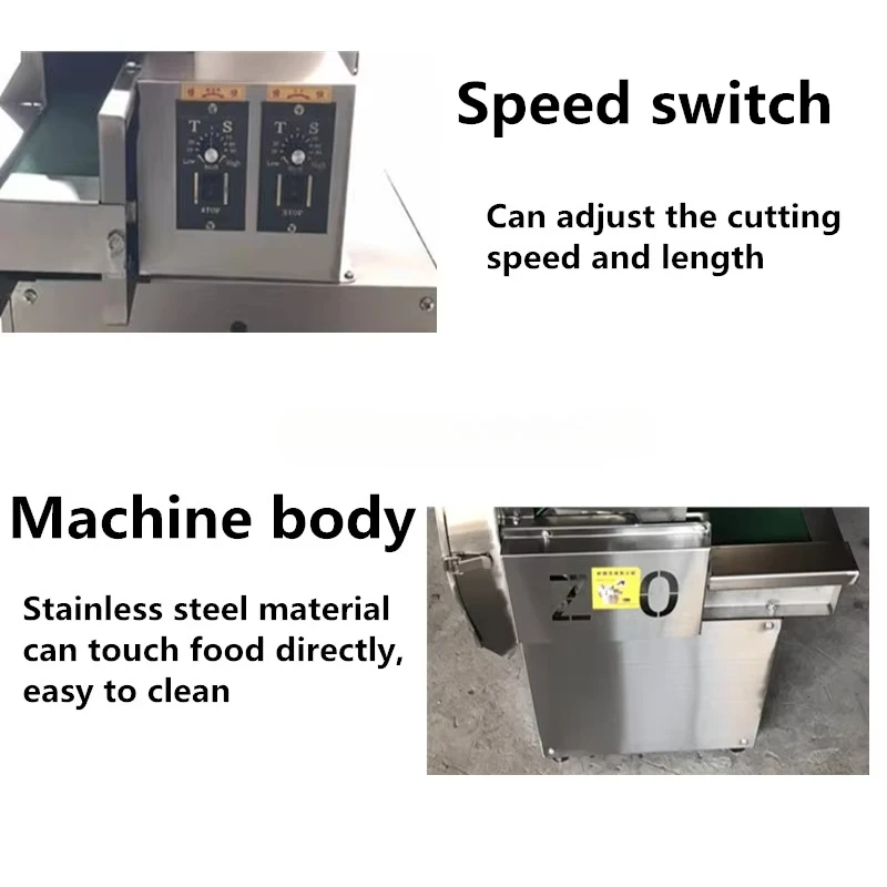 آلة قطع الخضار والفواكه الأوتوماتيكية المصنوعة من الفولاذ المقاوم للصدأ