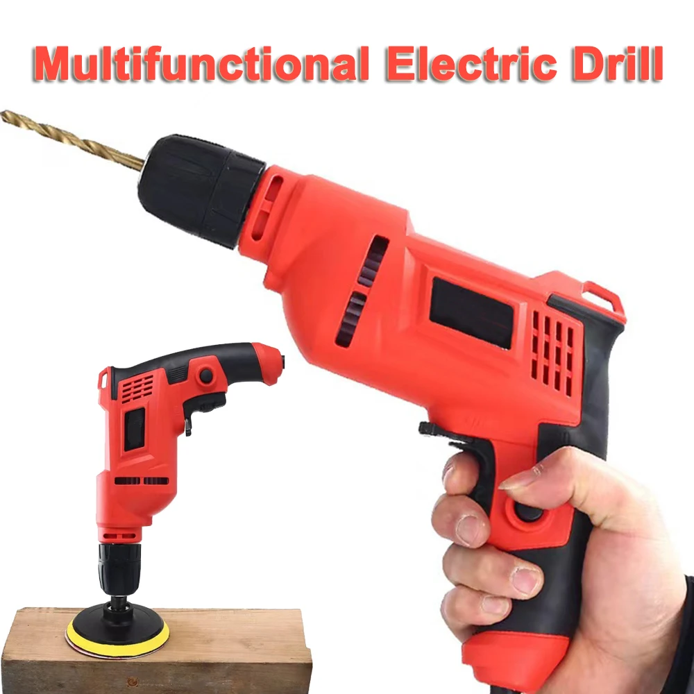 

450W hand electric drill speed-adjusting electric drill household electric drill high-power all-copper pistol drill