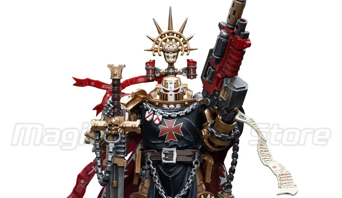 【MT】H124mm JOYTOY 1/18 Action Figure Warhammer 40K Black Templars High Marshal Helbrecht Model Toy Gift Collection