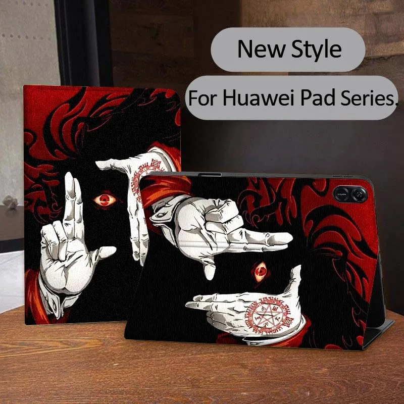 حافظة تابلت Dark Anime Hellsing Cool لـ MediaPad MatePad Air SE Pro M6 M5 M2 T10s T5 10 11 12.6 11.5 12X10.8 بوصة 10.1 #4