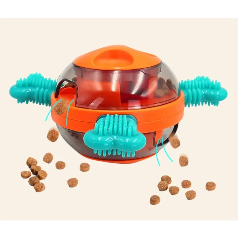 Pet swing leakage toy dog grinding teeth cleaning ball puzzle bite-resistant pet leakage tumbler toy