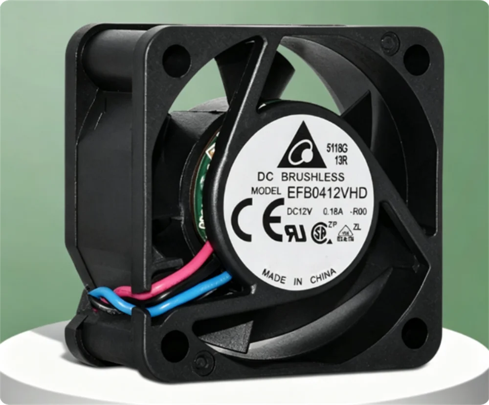 EFB0412VHD 12V 0.12A 40x40x20mm DC Brushless Cooling Fan 9000RPM 10.1CFM Dual Ball Bearing for PC Server 3D Printer