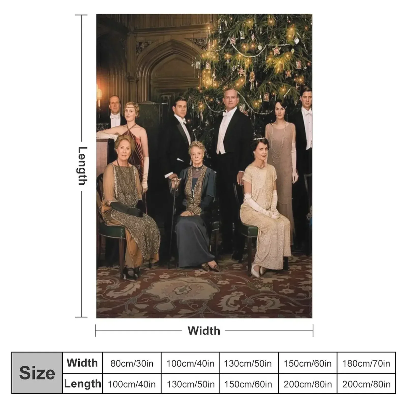 Downton Abbey Cast Throw Blanket Decoratives decorative Blankets