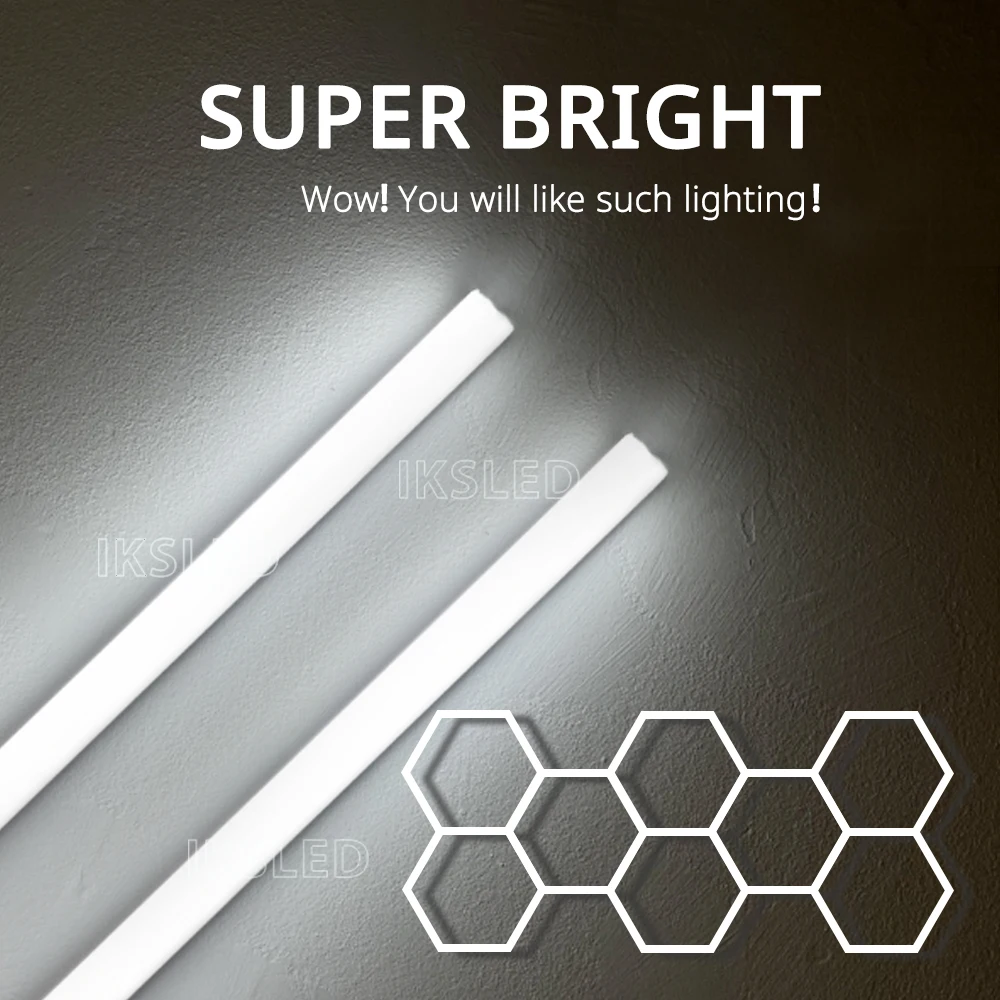

Honeycomb Light Hexagon LED lighting for Garage Barbecue Shop Barbershop Gym Car Detailing Showroom 4S Workshop Ceiling Lighting