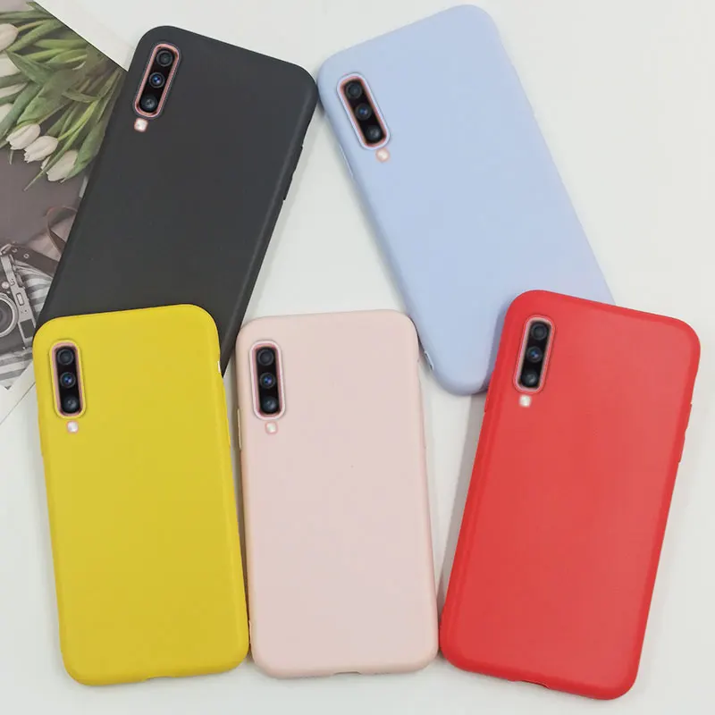 A70 TPU Case For Samsung Galaxy A70 Case Back Cover Silicone Soft Yellow Pink Purple Red For SamsungA70 A 70 A705F Funda