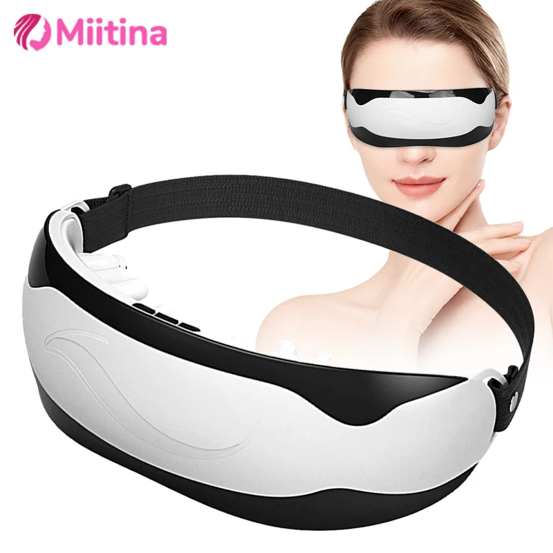 Electric Eye Massager Magnetic Therapy Smart Eye Massage Device Vibration Relieves Fatigue Eye Vision Improvement Health Care