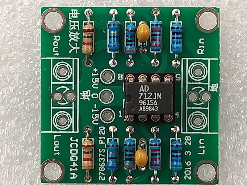 JRC5532D AD712 EL2244 JRC4565 JRC2068 Pre-stage 3x DC Amplifier Board