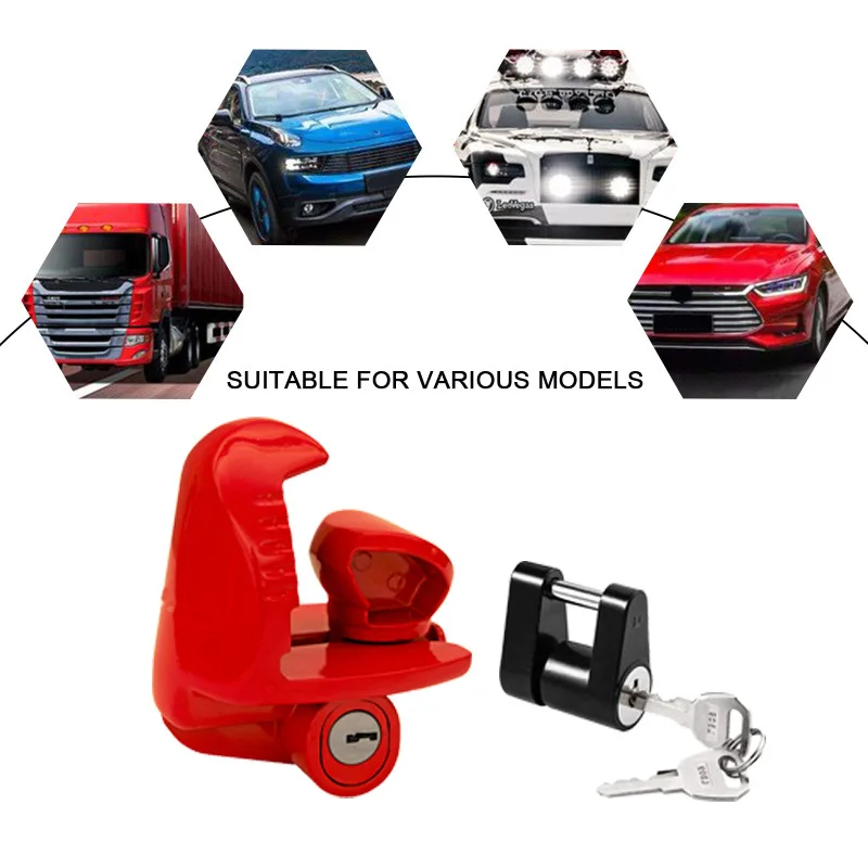 RV Trailer Lock Hook Tractor Trailer  1/4 Hook Lock Connector Lock Set
