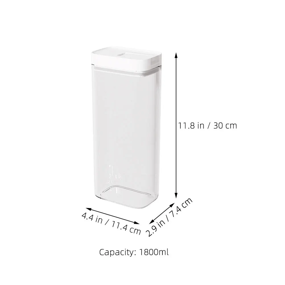 1200 مللي حاوية تخزين المعكرونة شفافة مختومة علبة المطبخ المنظم مخزن السباغيتي حامل المعكرونة صندوق تخزين محكم #6