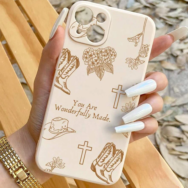 Para Realme GT 6 5G funda estilo occidental sombrero de vaquero y cubierta con eslogan cruzado para Realme GT 7 Pro 6T 12 11 10 Pro Plus 9i 8 Fundas suaves