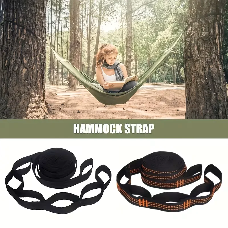 Multi functional heavy-duty hammock belt, high-strength tree hanging rope, suitable for camping and hiking