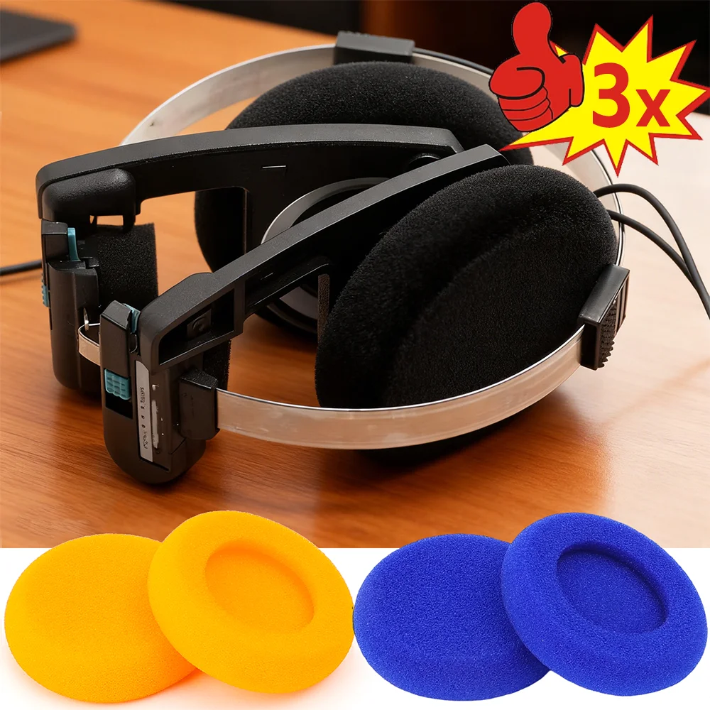 1-3 Pares de Almofadas de Esponja Macia Extra Grossa para KOSS PortaPro Gauss PP, Almofadas de Substituição, Capas Protetoras para Fones de Ouvido