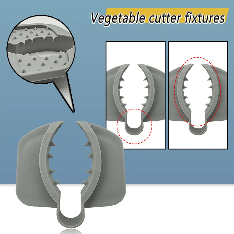 

2PCS Vegetable Cutter with Finger Guard & Non-Slip Handle, Safe Slicing Tool for Kitchen Food Preparation