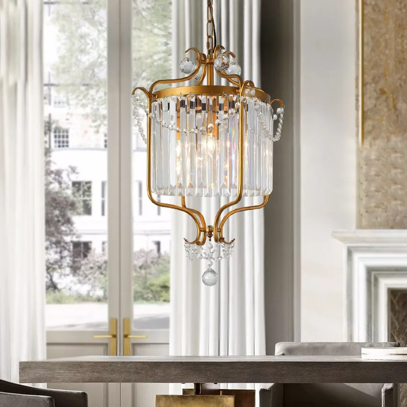 Nordic cloakroom crystal Pendant Lights Crystal Lustre Luminarias lighting staircase Led Lamp home E27 Pendant Light Loft