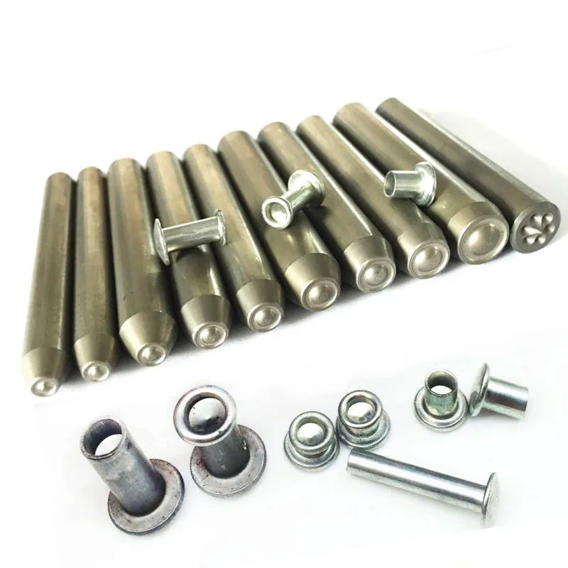 

Semi-Hollow Rivet Punch Tool Set - Flanging & Curling Die Puncher | Manual Knock Tool | White Steel Super Hard
