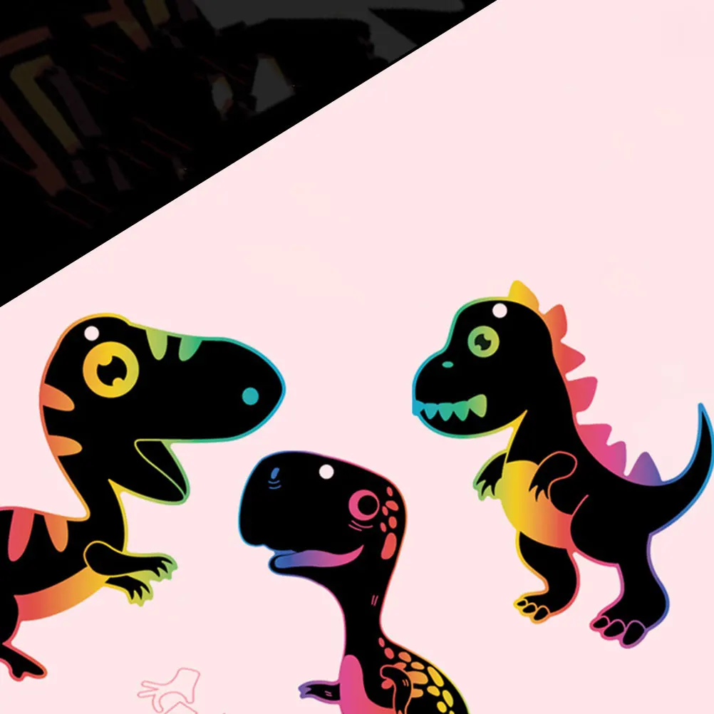 

Scratch Kids Scratch Paper Gift Children Scratch Paper Sheets Dinosaur Scratch Paper Party Supply