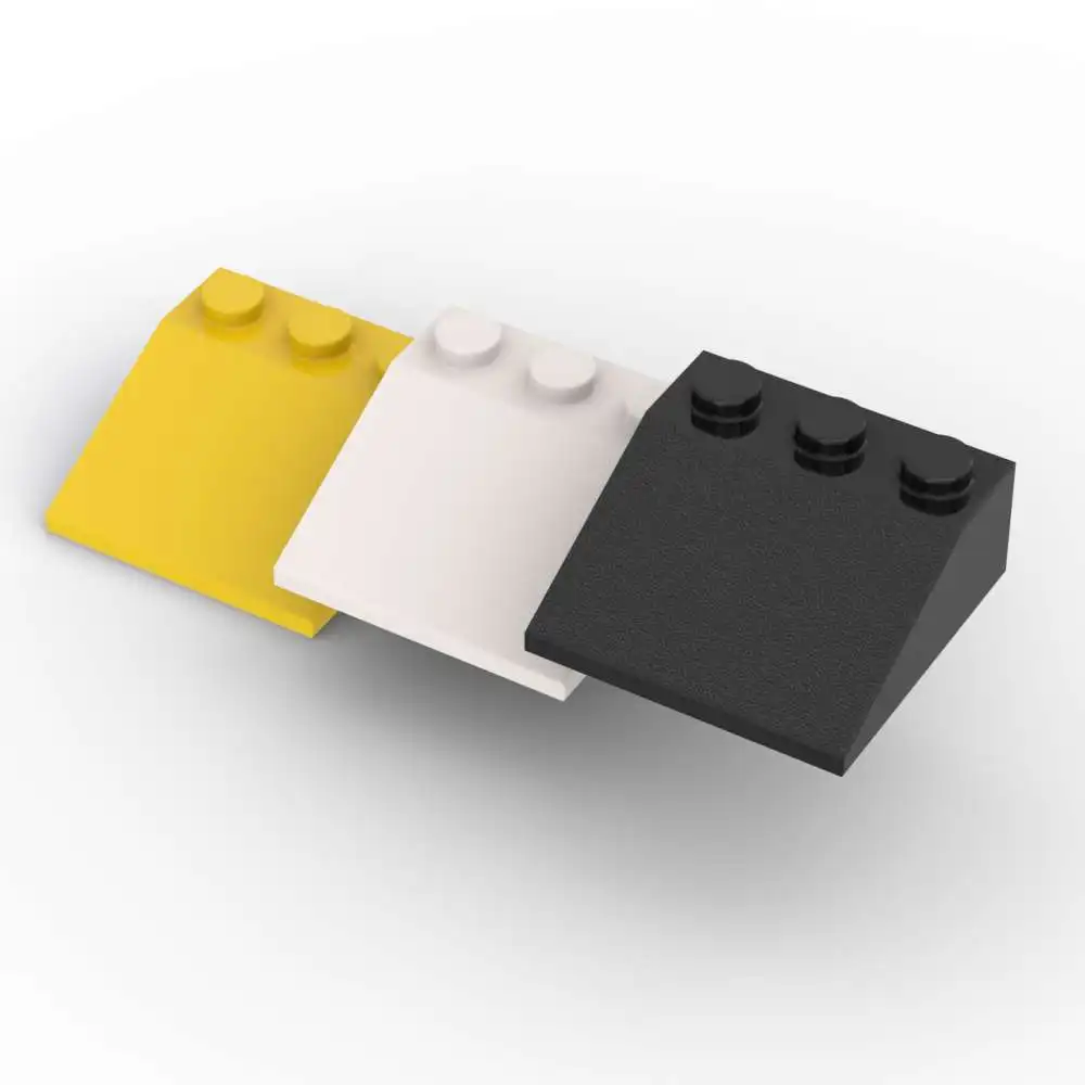 Moc 10 pçs de alta tecnologia compatível 4161 3x3 inclinação 33 castelo blocos de construção kit geral quebra-cabeça casa tijolo idéia montar brinquedo presentes