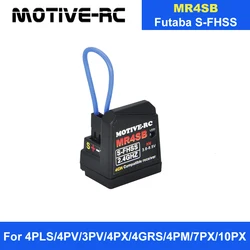 RC Futaba 2.4G S-FHSS 4 Channels Antennaless HV Receiver SBUS Compatible with 4PV 10PX 3PV 4PLS 4PX 4PM T14SG Transmitter MR4SB