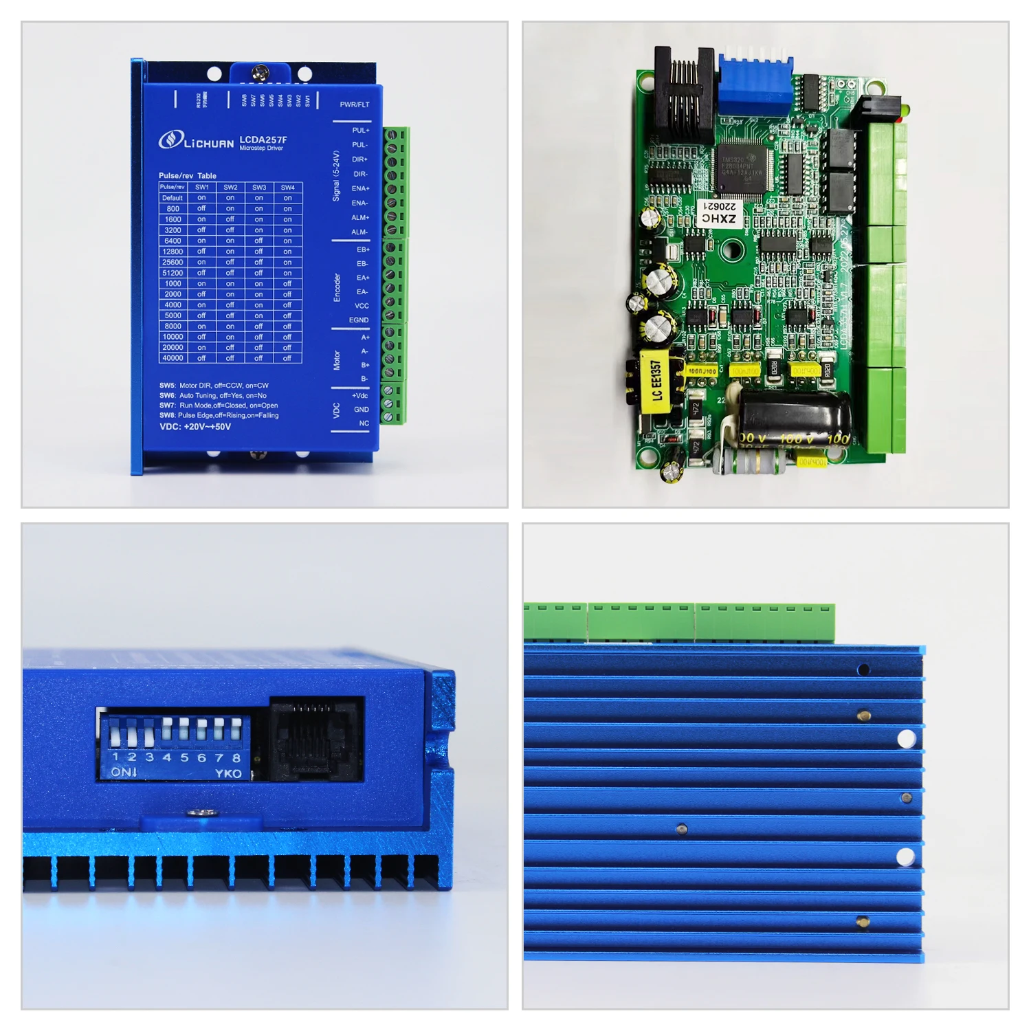 Imagem -03 - Circuito Fechado Stepper Driver Controlador Motor Kit Drivers de Fases Nema23 N.m 15 N.m Venda Quente dc