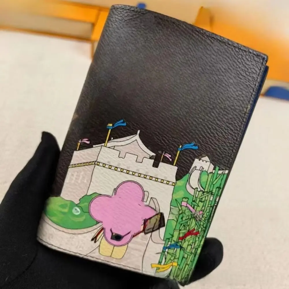 حامل جواز سفر أنيق قابل للتنفس، متعدد الوظائف، مقاوم للاهتراء، حقيبة بطاقات صغيرة مقاومة للماء، حافظة واقية للسفر