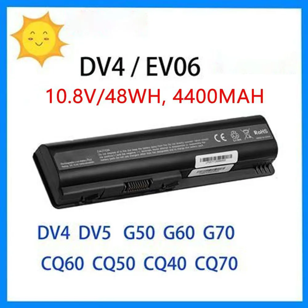 

Новый подходит для HP CQ40 CQ41 CQ50 DV4 DV5 DV6 CQ61 EV06, аккумулятор для ноутбука hp