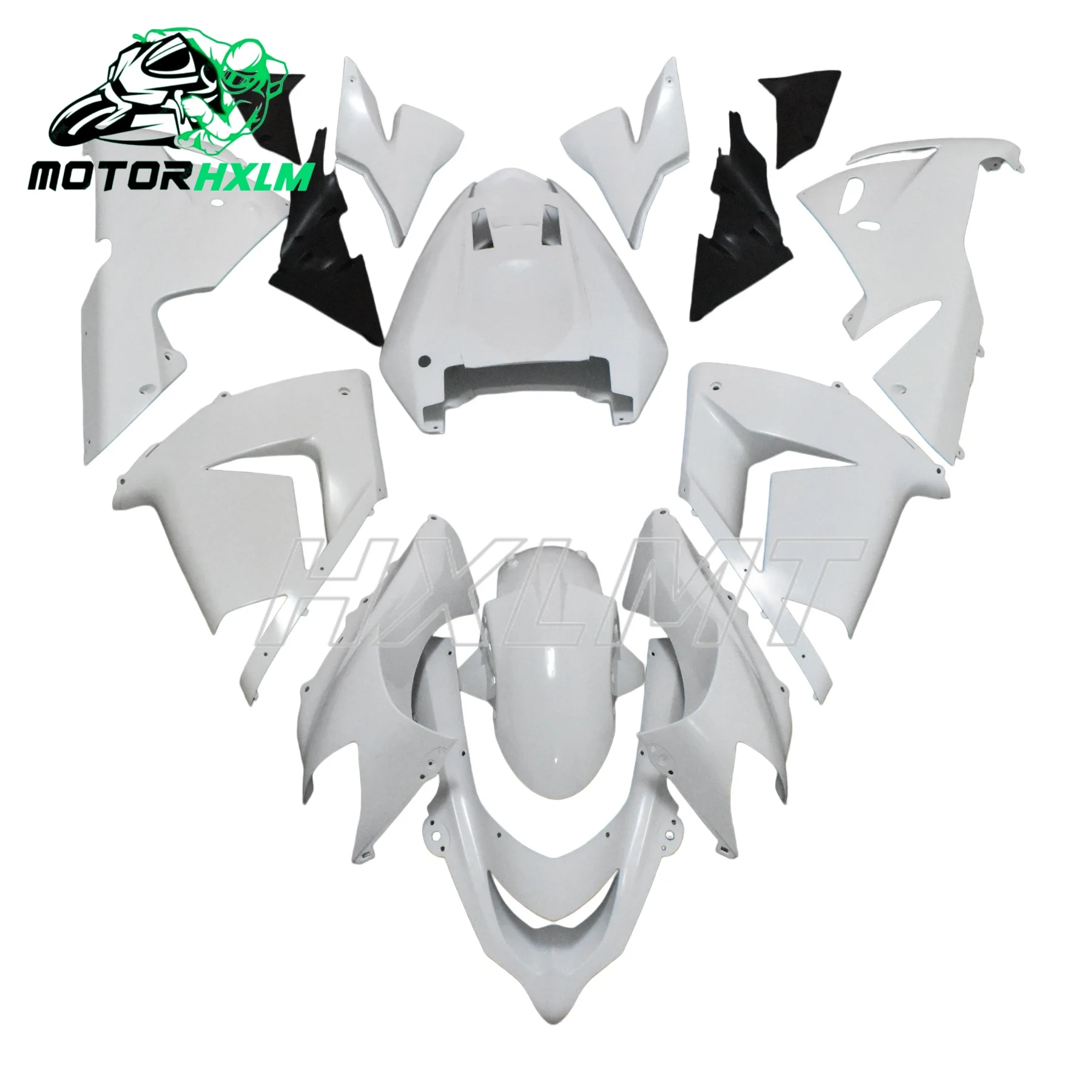 High Quality Motorcycle Fairing Kit Fit For Kawasaki ZX10R ZX-10R 2004 2005 ABS Injection Body White Fairings