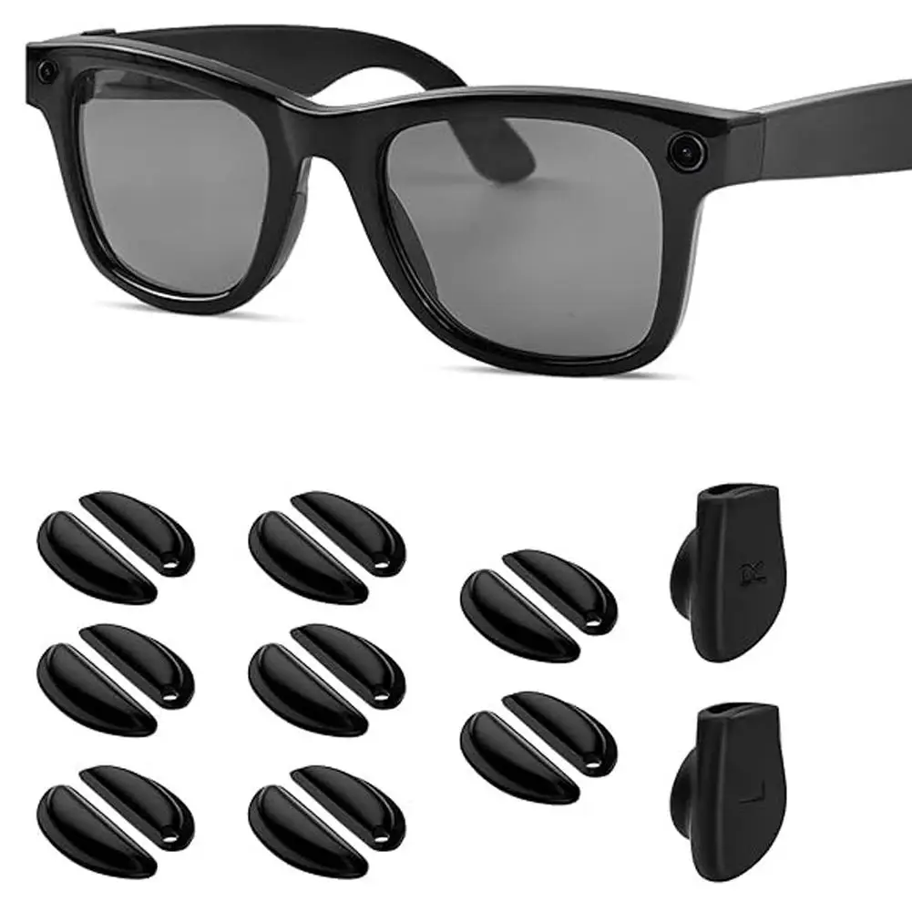 1 Set Anti-Slip Eyeglass Nose Pads Soft Silicone Replacement Glasses Grips For Ray-Ban Meta/Ray-Ban Meta/ Headliner/Skyler