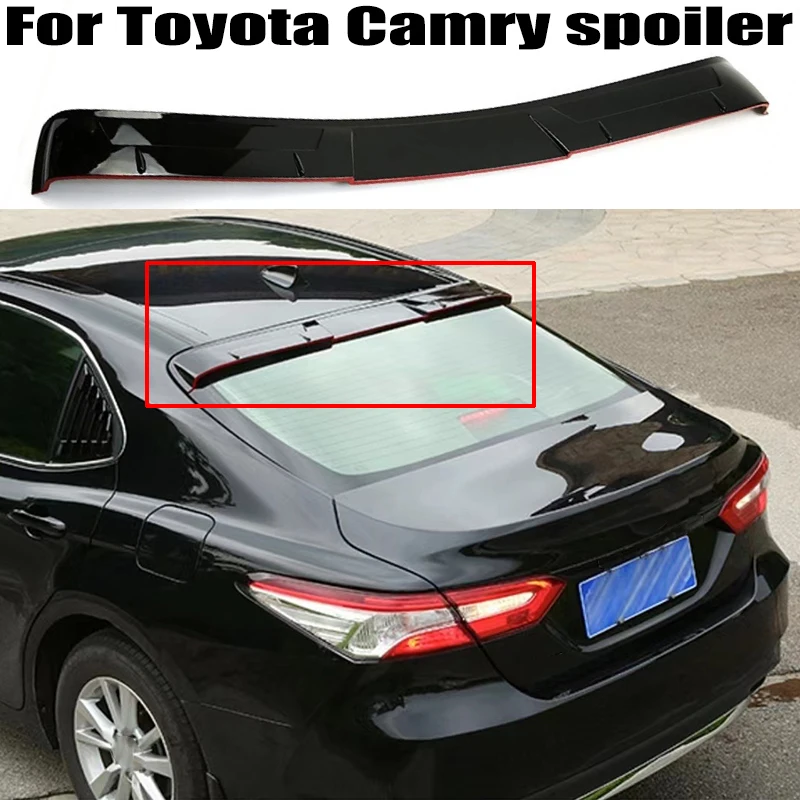 

For Toyota Camry Spoiler 2018 2019 2020 2021 2022 High Quality ABS Plastics Car rear window top wings spoiler Airfoil Accessorie