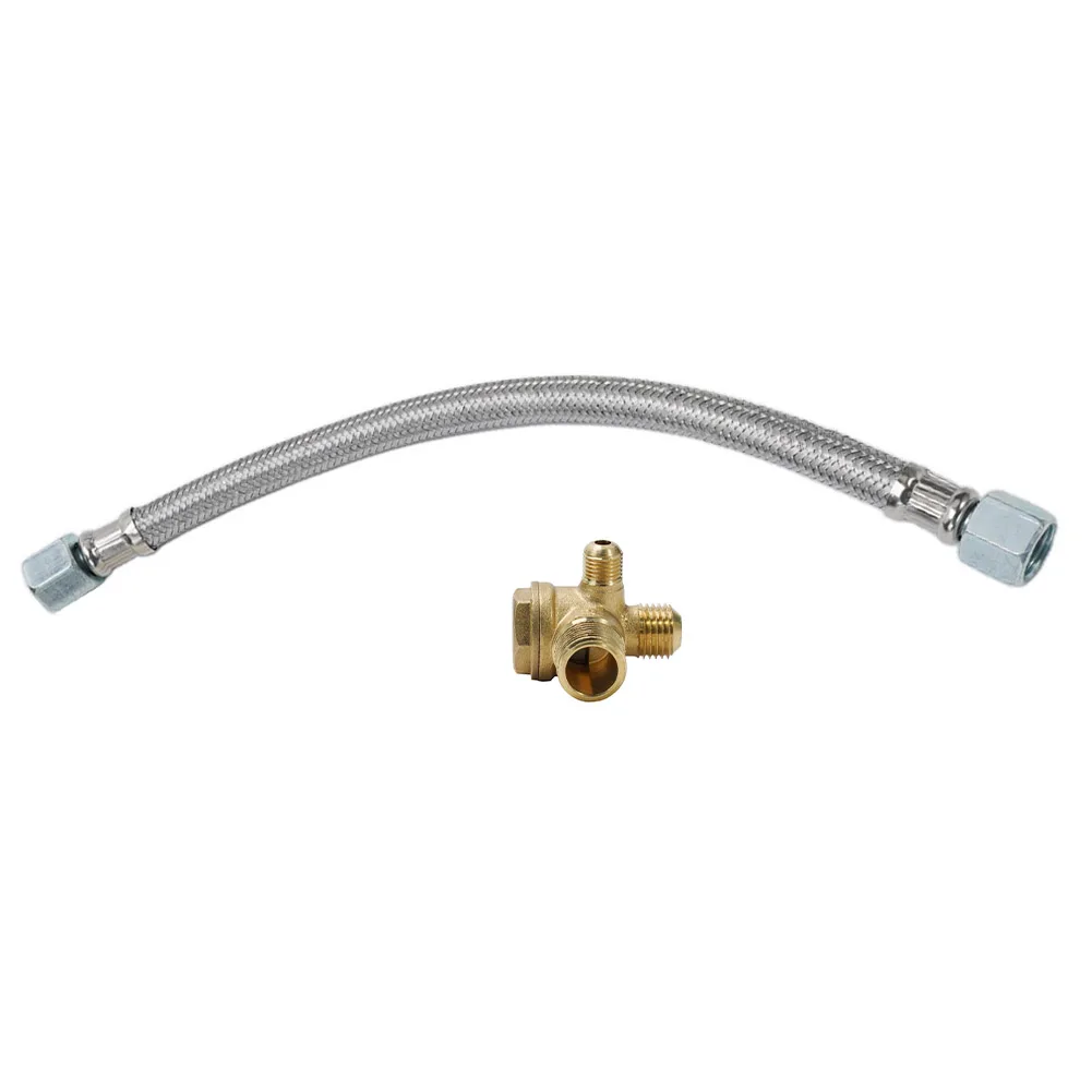 Valve Air Compressor Tube 10*14*16mm 14mm Internal Thread 280mm Length Gold Silver Oil-free Air Compressor For F14*1.5mm Hex Nut