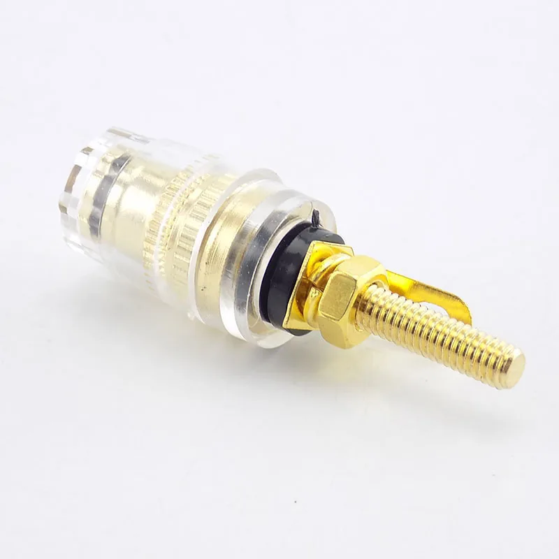 2pcs 4mm Banana Plug Audio Connector Amplifier Speaker Binding Posts Oxidation Resistance Brass Terminal Gold Plated L1