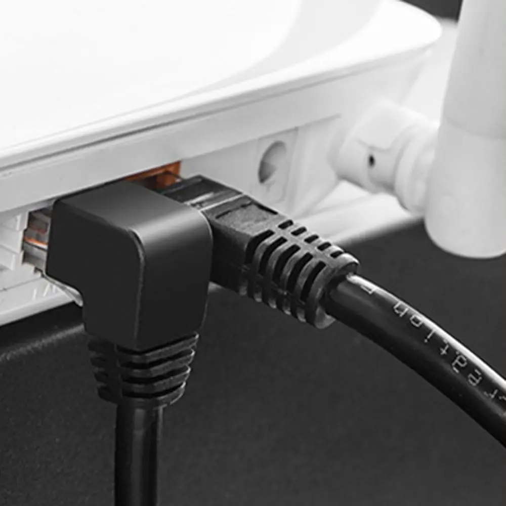 

Угловой прямоугольный сетевой кабель «папа-мама» Сетевой провод CAT6 Сетевой удлинительный кабель Кабель RJ45 Кабель Ethernet Cat6
