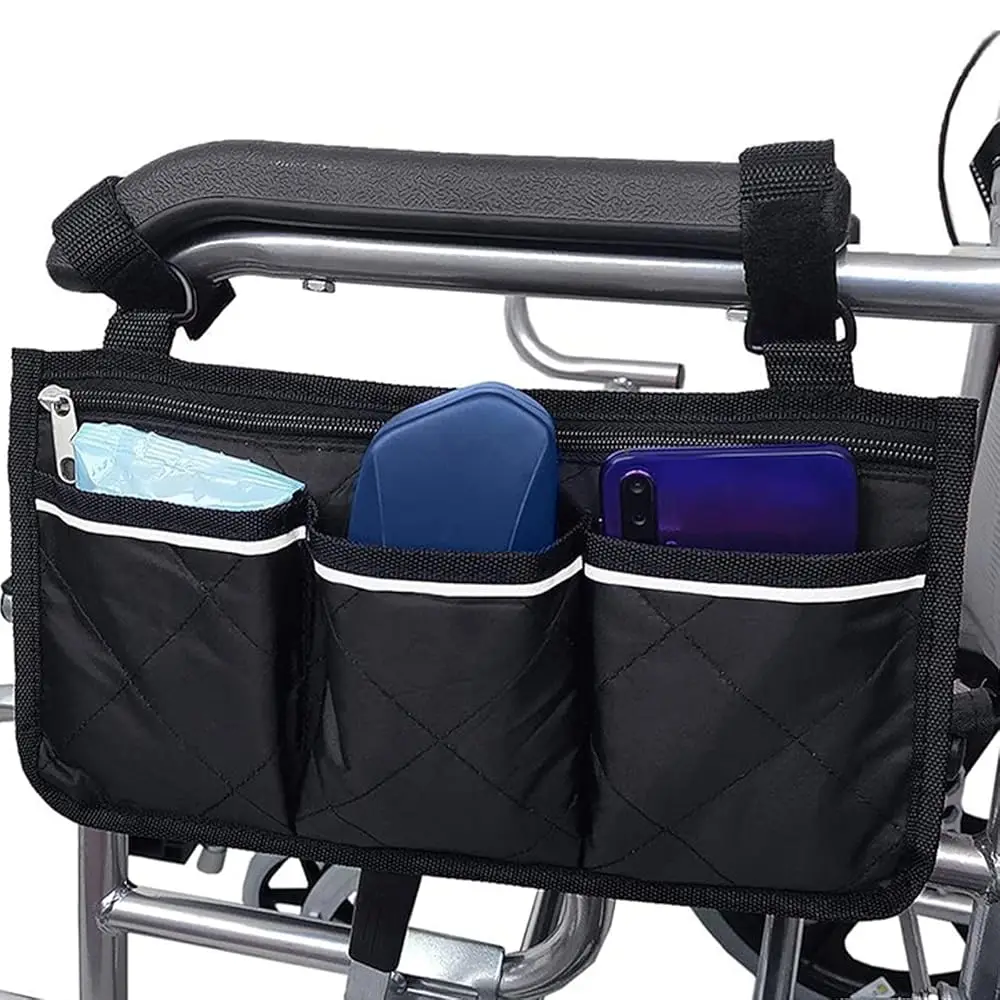 

Сумка-органайзер на подлокотник пляжного кресла с 4 карманами, водонепроницаемая подвесная сумка для хранения на подлокотнике пляжного кресла, сумка для журналов и закусок для кемпинга