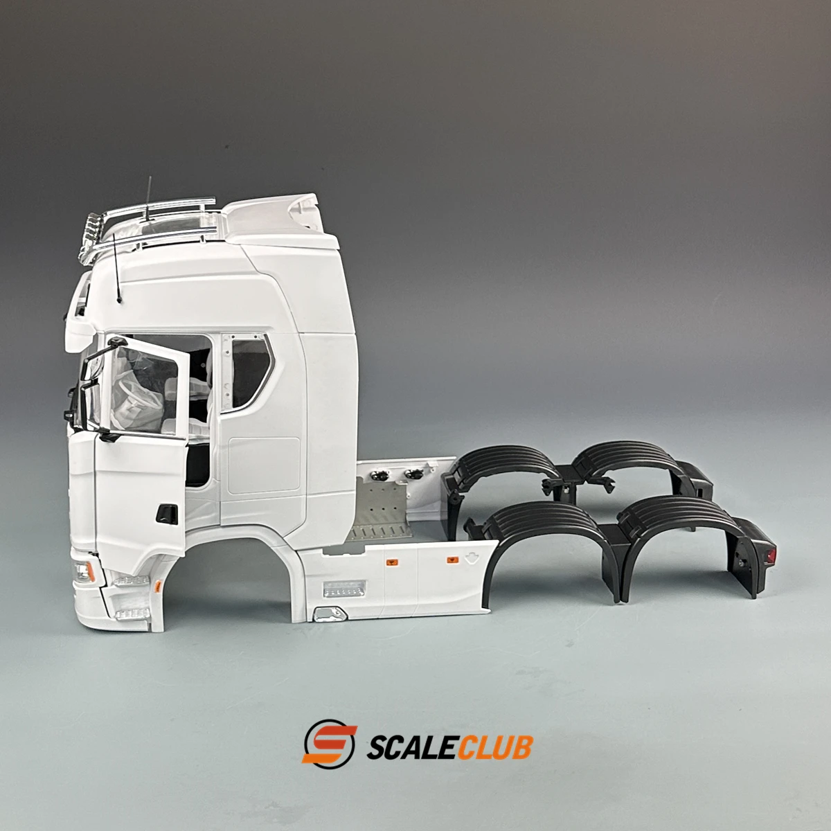 Scaleclub 770S Cab For 1/14 Tamiya RC Cab Opening Doors with Cab Interior Shell Remote Control Trailer Truck Shell Accessories