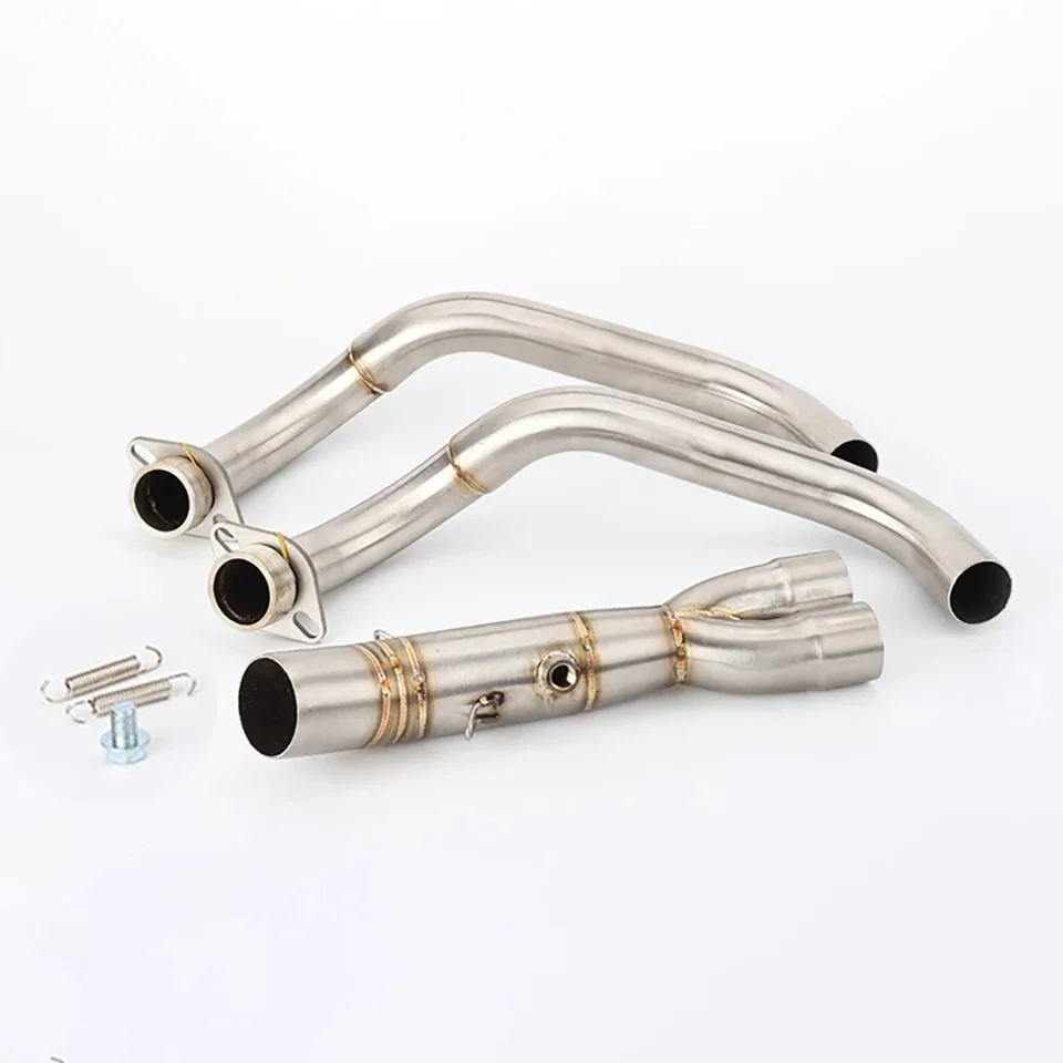 For Yamaha MT07/ FZ07 2014-2020 TRACER700 /GT/ XSR700 / XTribute 2016-2020 Motorcycle Exhaust Muffler Front And Middle Link Pipe