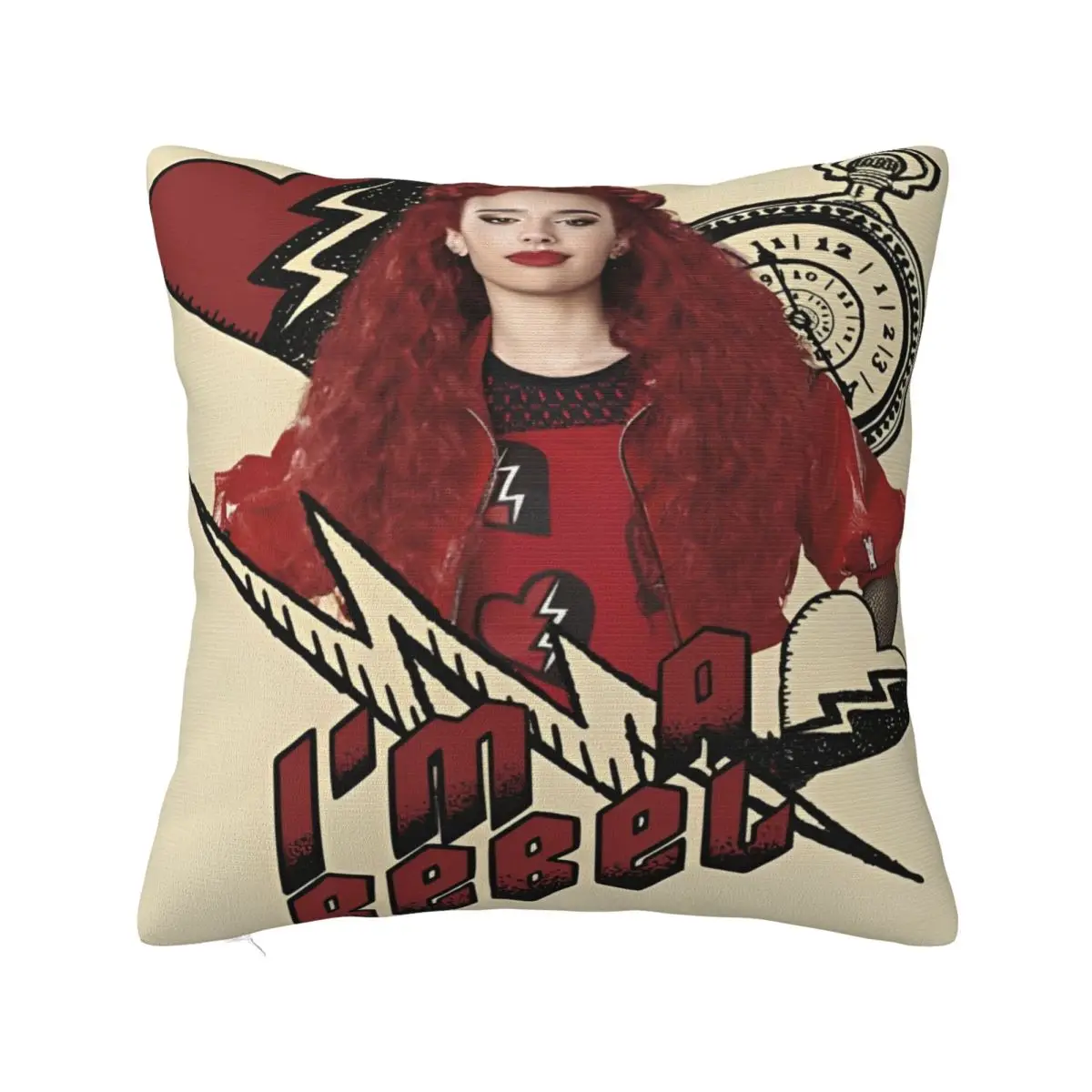 Descendants 4 The Rise Of Red Pillow Cover Accessories Soft Polyester Cushion Cover Decor Throw Pillow Case Cover Seat Square