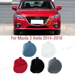 Car Front Bumper Tow Hook Cover Cap For Mazda 3 Axela 2014 2015 2016 Trailer Hauling Eye Cover Lid Black White Silver Red