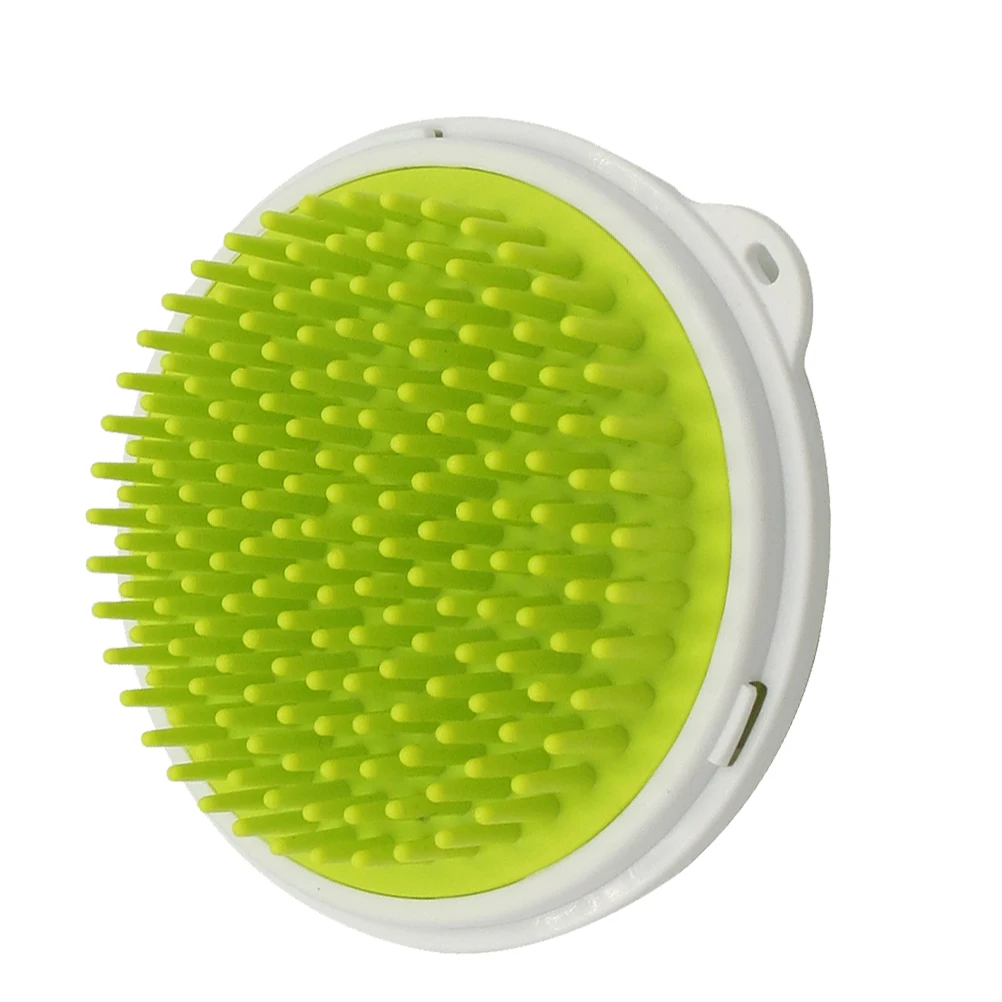 

Light Green Pet Grooming Comb Multifunctional Hair Removal Brush For Bathing Detangling Cleaning Tool Durable Skin-Friendly For