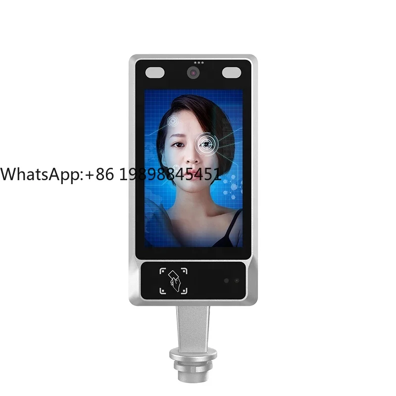 Sistema operativo Android 5.1 touch screen capacitivo da 8" 1024*768 Dispositivo di riconoscimento facciale biometrico per controllo accessi tutto in uno