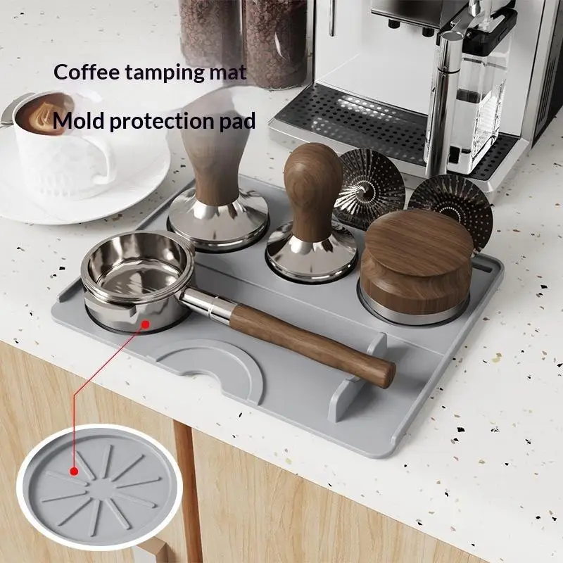 Espresso Tamping Mat Distributor Station Portafilter Silicone Pad Espresso Maker Cafe Bar Accessor Coffeeware Barista Tools