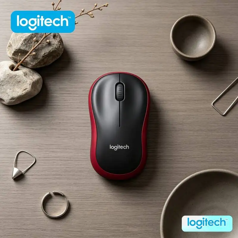 

Logitech M185 Compact Comfort Mouse Ergonomic Grip 1000 DPI Optical Sensor 10m Range 12-Month Battery Home Office Work Tool