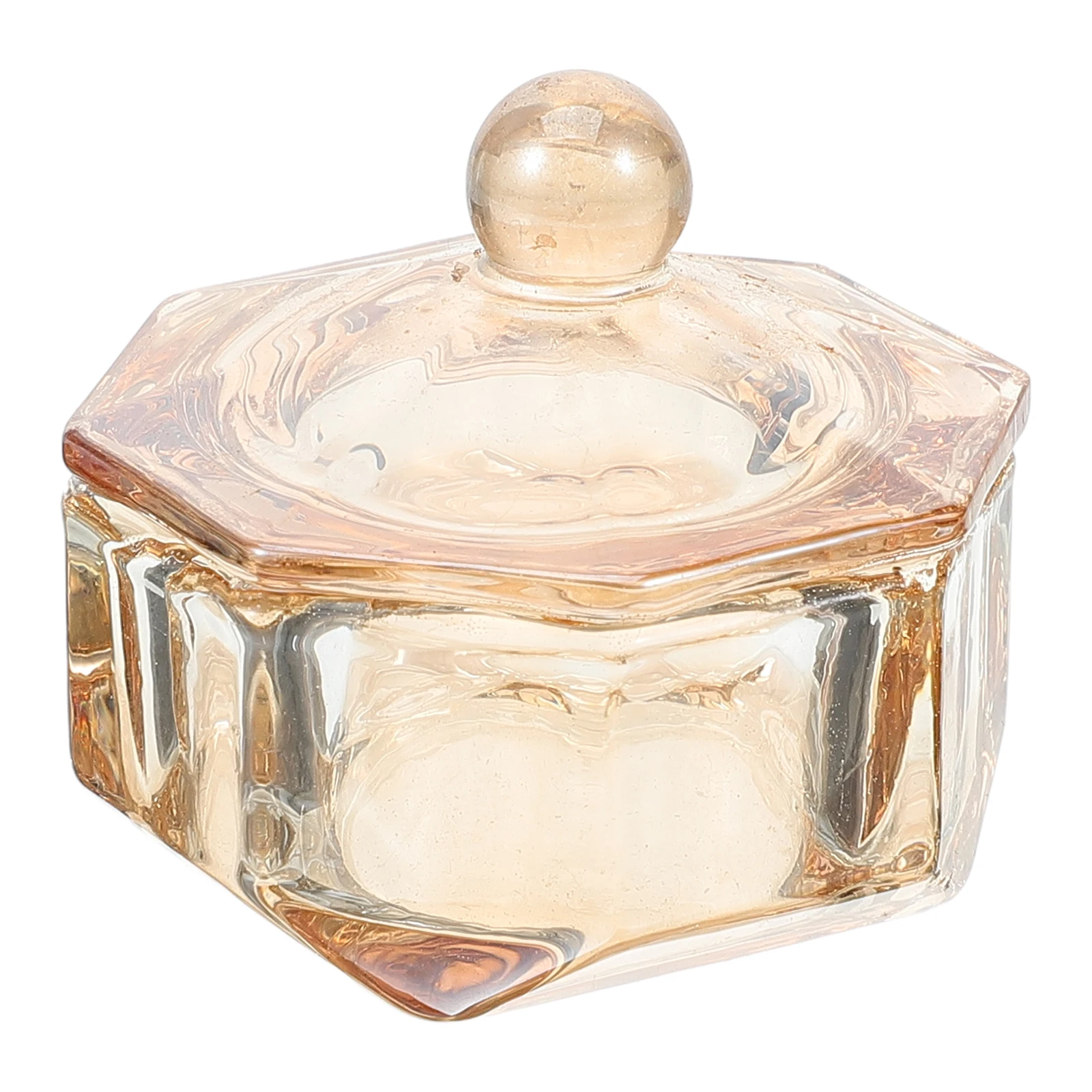 Plat de Nail Art en verre élégant, bol remplaçable pour mélanger la poudre acrylique, outils de manucure liquide, utilisation sur le technicien des ongles