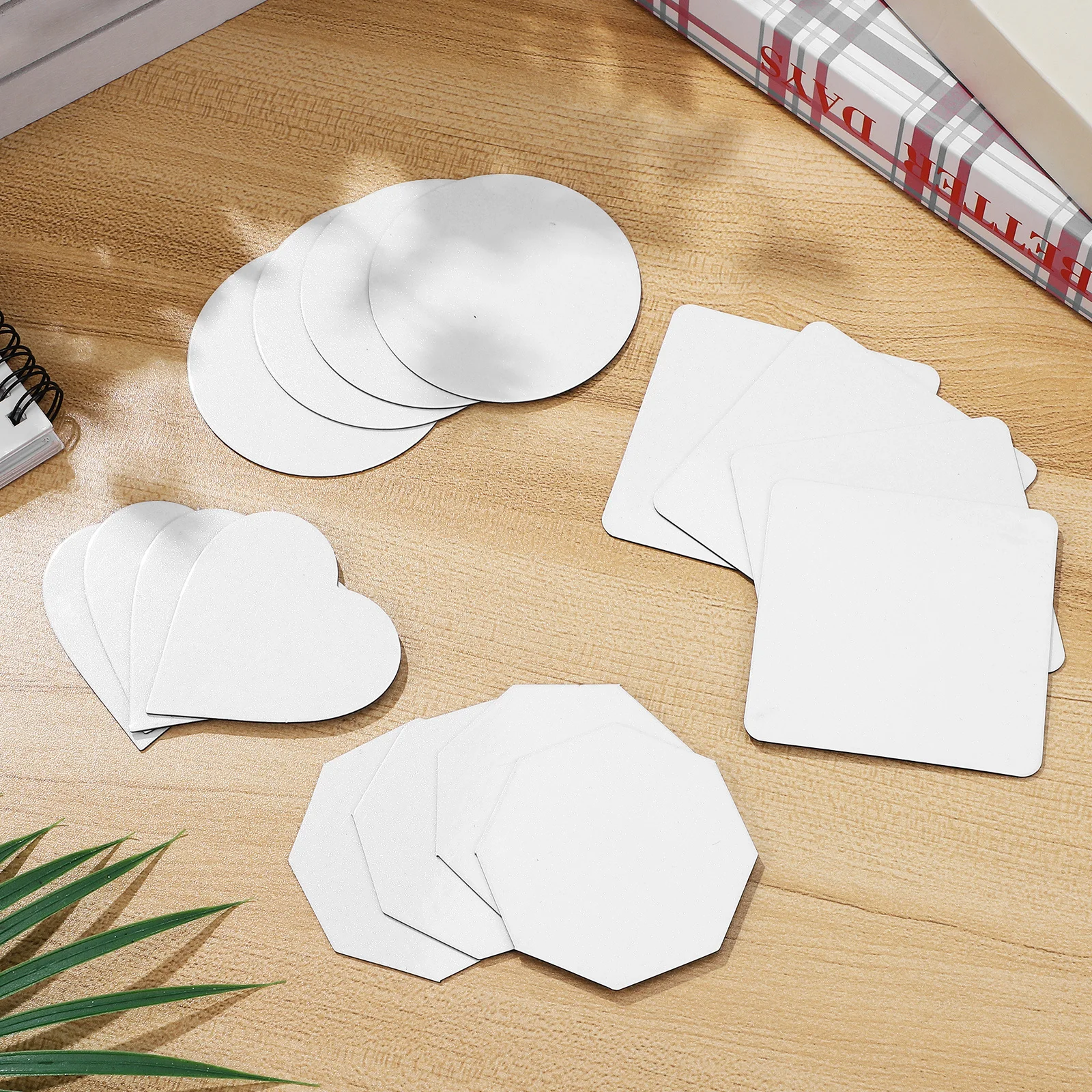 

16Pcs Refrigerator Magnets Sublimation Blanks Shaped Magnetic Crafts for Fridge Whiteboard Decor Party Favors Magnetic Crafts